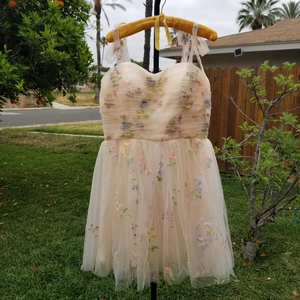 Princess's Short Champagne A-line Party Dress